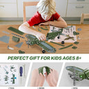 Lucky Doug Building Toys Model Airplane Set - DIY Building Stem Projects Toys for Kids Boys Ages 8-12, Assembly Science Toys for Model Fans by TinyTreasures Baby Boutique