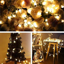 Globe String Lights for Bedroom, 49 Feet 100 LED Fairy Lights Plug in, 8 Modes Warm White Christmas String Lights for Indoor Outdoor Patio Party Garden Wedding Christmas Tree Decor by CozyNest Decor