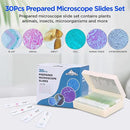 30 Microscope Slides with Specimens, Prepared Microscope Slides Set with Plants Animals Insects for Adults Students Homeschool Basic Biological Science Education by TinyTreasures Baby Boutique