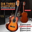 Pyle Beginner Acoustic Guitar Kit, 3/4 Junior Size All Wood Instrument for Kids, Adults, 36" Sun Burst, Gloss by TinyTreasures Baby Boutique