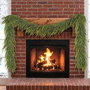 16FT Christmas Norfolk Pine Garland -1PCS, Artificial Pine Needles Garlands Faux Greenery Fake Garland for Holiday Fireplace,Table,Window,Stairs,Mante,Indoor Outdoor Decor by CozyNest Decor