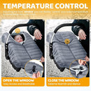 Orzbow Winter Car Seat Cover - Baby Car Seat Cocoon Cover for Boys & Girls, Warm Carseat Canopy Cover to Protect Baby from Wind, Rain & Snow, Waterproof, Universal Fit for Infant Car Seat, Grey by TinyTreasures Baby Boutique