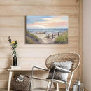 cozy country Ocean Wall Art 36"x24" - Coastal Pictures Beach Canvas Decor - Seashore Artwork Seascape Hand Painting for Bedroom, Sea House by CozyNest Decor