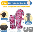 Soft-Style Kids Knee and Elbow Pads with Bike Gloves, Flexible Impact-Resistant Gear for Ages 2-11, Designed for Balance Bikes, Roller-Skating, and Skateboarding by TinyTreasures Baby Boutique