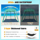 HOMEDEMO Beach Canopy UPF 50+, 6'×6', Easy Set up and Take Down Tent with Sand Pockets, Side Wall Shade Wind Waterproof for Kids, Family & Friends by TinyTreasures Baby Boutique
