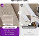 PURPLE LEAF 9' X 11.5' Rectangle Patio Umbrella Outdoor Large Aluminum Cantilever Umbrella with 3-Year Fade Resistance Recycled Fabric and 360-degree Rotation for Deck Pool Garden, Sand Dune