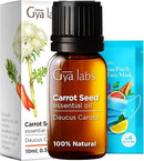 Gya Labs Carrot Seed Essential Oil - 0.34 Fl Oz - 100% Pure Natural Carrot Oil for Skincare, Hair, Scalp & Aromatherapy, Massages ,DIY ＆Candle Making Scent by CozyNest Decor