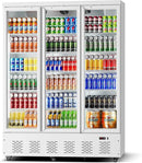40.5 Cu.ft. Commercial Refrigerators 3 Glass Door Beverage Refrigerators Commercial Fridge Upright Cooler with Soft LED Light and 15 Adjustable Shelves for Restaurant Grocery Stores Home by CozyNest Decor