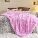 GONAAP Fuzzy Faux Fur Throw Blanket Light Pink Super Soft Cozy Plush Fuzzy Shaggy Blanket for Couch Sofa Bed (Light Pink, Throw(50"x60")) by CozyNest Decor