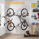 Swivel Bike Rack Wall Mount, Bike Hangers for Garage, Space-Saving Vertical Bike Holder, Holds up to 77 lbs, Bicycle Wall Hanger Storage, No Heavy Lifting Required Indoor Hanging Bike Rack-Orange by GreenHaven Gardens