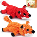 Crochet Kit for Beginners - 2 PCS Fox Crochet Kits with Step-by-Step Video Tutorials, Beginner Crochet Kit for Adults, Crochet Animal Kit for Kids, Crochet Fox Set (Orange & Red) by TinyTreasures Baby Boutique