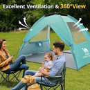 CAMEL CROWN Beach Tent UPF 50+ Sun Shelter for 2/3/5/6 Person, Lightweight Portable Sun Shade with Sand Anchor, Family Beach Day & Outdoor Adventures by TinyTreasures Baby Boutique