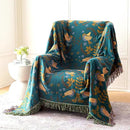 MSGKV Boho Throw Blanket Cotton Blanket for Couch and Sofa Cover for Living Room Summer Throw Cozy Gauze Blanket 50" x 60" by CozyNest Decor