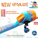 Kids Fishing Pole, Telescopic Fishing Rod, Toddler Collapsible Fishing Rod and Reel Combo with Tackle Box, Fishing Line, Bobber, and Soft Lures for Boy, Girl, Youth, Beginner, Over 4 Years Old by TinyTreasures Baby Boutique