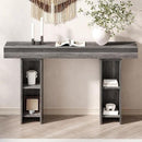 55Inch Farmhouse Console Table,Wooden Rectangular Sofa Table Behind The Couch,Entryway Console Table with Storage for Living Room, Hallway,Entrance (Grey) by CozyNest Decor