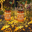 2 Pack Solar Lanterns Outdoor Garden Decor with Shepherd Hook, Gardening Gifts for Mom Grandma Women Dragonfly Metal Decor Lantern Waterproof Solar Lights LED Decorative for Garden Yard Patio by GreenHaven Gardens