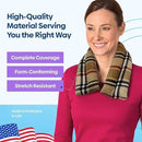 SunnyBay Microwave Heating Pad, Microwavable Heated Neck and Shoulder Wrap, Soothing Weighted Moist Heat or Ice Pack with Flaxseed and Lavender, 26x5 Inches, 2.5 lbs, Made in USA, London by CozyNest Decor