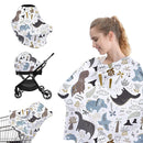 Yoofoss Nursing Cover Breastfeeding Scarf - Baby Car Seat Covers, Infant Stroller Cover, Strechy Carseat Canopy for Boys and Girls (Dinosaur) by TinyTreasures Baby Boutique