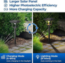 CINOTON 8 Pack RGBCW Solar Pathway Outdoor Lights, 3 Lighting Modes Solar LED Garden Lights, IP65 Waterproof Outside Solar Powered Landscape Lighting for Sidewalk Driveway Backyard RGB/Warm/Cold White by GreenHaven Gardens