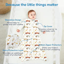 TotAha Sleep Sack 15-18-24 Months 3-Pack,Stretchy,Buttery Soft Sleeping Bag,Light Baby Wearable Blanket with 2-Way Safe Zippers for Boys Girls, 0.5 TOG by TinyTreasures Baby Boutique