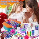 YOPINSAND Galaxy Slime Kit for Girls, DIY Slime Making Kit, Glimmer Crunchy, Butter, Foam, Glow in The Dark Slime with Add-ins, Foam Balls, Charms, Glitters, Party Favors Gift Toys for Kids 6-12 by TinyTreasures Baby Boutique