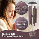 Cardinal Sympathy Wind Chimes Personalized, Windchimes in Memory of a Loved One/Mother, Sympathy Gifts Wind Chimes for Funeral Bereavement Condolences, Memorial Wind Chime by CozyNest Decor