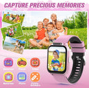 Smart Watch for Kids 1.85" with Fitness Tracker, Sleep Monitor, 22/100+ Sport Modes, DIY Dial, IP68 Waterproof, Step Counter, Heart Rate, Camera, with/Without APP, Gift for 3-12 Years Old Girls by TinyTreasures Baby Boutique