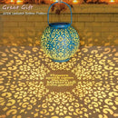 Homeimpro Solar Big Lantern Outdoor Waterproof Garden Gifts Mom, Metal Table Lights for Patio, Yard Art, Mothers Day Bithday Gifts for Women Men(1Pack, Teal Blue) by GreenHaven Gardens