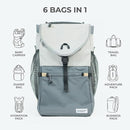 Baby Carrier and 40L Diaper Bag – Hip Healthy Certified Baby Carrier for Newborn to Toddler, Great for Hiking and Everyday Use - Lightweight, Machine Washable, TSA-Ready by TinyTreasures Baby Boutique