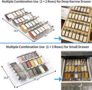 MIUKAA Clear Acrylic Spice Drawer Organizer, 4 Tier Seasoning Jars Drawers Insert, Kitchen Spice Rack Tray for Drawer/Countertop (Jars not included) by CozyNest Decor