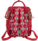 Wrangler Aztec Backpack Organized Daypack Travel Baby Bag with Stroller Strap and Side Bottle Pockets WG2204-9110BDY by TinyTreasures Baby Boutique