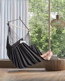 ADVOKAIR Hammock Chair Hanging Chair Rope Swing XXL - Max 500lbs, 70in Large Hammock Swing Chair -Portable Steel Spreader Bar with Anti-Slip Rings-Roomy & Strong by GreenHaven Gardens