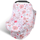 Rquite All-in-1 Car Seat Cover Baby, Carseat Covers for Girl Boy, Stretchy Soft Infant Car Seat Cover, Multi-use Baby Carrier Cover, Car Seat Canopy, Stroller Sun Shade, Nursing Breastfeeding Cover by TinyTreasures Baby Boutique
