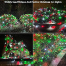 HISHINY Christmas Net Lights Outdoor for Bushes,100LED 5X5ft Connectable Bush Yard Mesh Shrub Net Light Decorations for Party, Holiday, Wedding, Tree,Home Decor(Red White Green) by GreenHaven Gardens