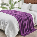 inhand Valentine's Day Gifts Throw Blanket Purple for Couch, Soft Living Room Home Decor Twin Size Knitted Blanket, Outdoor Lightweight Breathable Summer Blanket, Farmhouse Woven Decorative, 60"x80" by CozyNest Decor