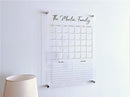 Acrylic Family Planner Wall Calendar - Personalized Calendar 2025, Personalized Dry Erase Board, Dry Erase Calendar, Monthly and Weekly Calendar, New Home Gift, Housewarming Gift by TinyTreasures Baby Boutique