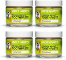 Uncle Harry's Cinnamon Remineralizing Toothpaste | Natural Whitening Toothpaste Freshens Breath & Promotes Enamel | Vegan Fluoride Free Paste (4 pack) by CozyNest Decor
