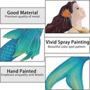 John's Studio Metal Mermaid Sea Wall Decor Outdoor Garden Hanging Art Sculptures Home Ocean Theme Decorations for Kitchen Bathroom and Pool - 14.9Inches by GreenHaven Gardens