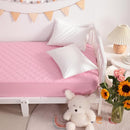 NTBAY 2 Pack Waterproof Mini Crib Mattress Protector, Quilted 24"x38" Fitted Mattress Cover - Machine Washable - Soft and Breathable Baby Mattress Pad Sheet for Mini Crib and Baby Playards, Pink by TinyTreasures Baby Boutique