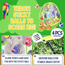 2-in-1 Dinosaur & Animal Bean Bag Toss Game – Double-Sided 27" Target Board with 6 Bean Bags – Outdoor & Indoor Toy for Toddlers & Kids Ages 3-6 – Birthday Gift - Amazon Exclusive by TinyTreasures Baby Boutique