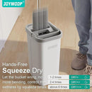 JOYMOOP Easy Clean and Self-Squeezing Microfiber Flat Mop and Bucket System, Mops for Floor Cleaning and Wall Cleaner, Hardwood, Tile, Laminate, Vinyl Floors, Smooth Walls, and Glass Windows by CozyNest Decor
