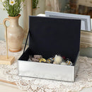 Luxury Mirrored Jewelry Box with Crushed Diamond - Glass Jewelry Box Organizer Storage Ring Holder Case for Women by TinyTreasures Baby Boutique