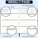 2026 Planner - Weekly and Monthly Planner 2026, JAN 2026 - DEC 2026, 8.5" x 11", Leather Cover 2026 Planners with Thick Paper, Back Pocket with Notes Pages - Blue by TinyTreasures Baby Boutique