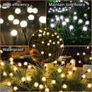 OZS 4-Pack Warm White &4-Pack Cool White Total 64LED Solar Garden Lights - Solar Lights Outdoor, Solar Firefly Lights, Sway by Wind,Solar Fairy Lights Waterproof for Yard Garden Decoration by GreenHaven Gardens