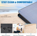 G GOOD GAIN Picnic Outdoor Blankets Waterproof Large - Beach Mat Sand Free Foldable with Carry Strap | Portable Camping Blanket | Park Blanket for Grass Park, Hiking, Travel, Concerts, Indoor (Blue) by TinyTreasures Baby Boutique