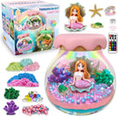 Mermaid Gift for Girls Mermaid Terrarium Kit for Kids Birthday Gift for Girls Ages 4 5 6 7 8-12 Year Old Light-Up Kit Crafts DIY Arts Toys Mermaid Toys for Girls Birthday Ideas Present for Kids by TinyTreasures Baby Boutique