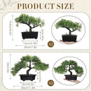 Jexine 4 Pack Artificial Bonsai Tree, Indoor Small Fake Plants in Pots for Home Table Office Desk Bathroom Shelf Bookshelf Bedroom Living Room Farmhouse Decorations by GreenHaven Gardens