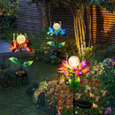 Metal Flower Solar Outdoor Lights Windmill Garden Stake - Outdoor Waterproof for Yard, Lawn, Patio, Gardening Gifts, Solar Flower Lights by GreenHaven Gardens