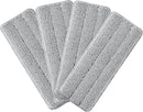 JOYMOOP Flat Mop Pads, Microfiber Mop Cleaning Pads, Washable Pads, Pads Replacement for Flat Mop or Mop Bucket Set, Pack of 4 Refills 13inch - Grey by CozyNest Decor
