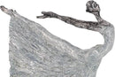 Deco 79 Polystone Dancer Decorative Sculpture Home Decor Statue, Accent Figurine 12" x 3" x 16", Gray by CozyNest Decor